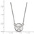 LogoArt Buffalo Sabres Necklace - Sterling Silver Rhodium-Plated Small Pendant 18 Inch - View 2