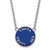 LogoArt Theta Phi Alpha Necklace - Sterling Silver Rhodium-Plated Sorority Text Large Color Enamel Pendant 18 Inch - SS013TPA-18
