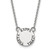 LogoArt Kappa Alpha Theta Necklace - Sterling Silver Rhodium-Plated Sorority Text Small Color Enamel Pendant 18 Inch - SS014KAT-18