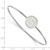 LogoArt Michigan State University Bracelet - Sterling S. Rhodium-Plated Bangle Slip on - View 3