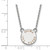 LogoArt Sigma Delta Tau Necklace - Sterling Silver Rhodium-Plated Sorority Text Small Color Enamel Pendant 18 Inch - SS014SDT-18 - View 2