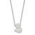 LogoArt Ottawa Senators Necklace - Sterling Silver Rhodium-Plated Large Pendant 18 Inch