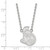 LogoArt Ottawa Senators Necklace - Sterling Silver Rhodium-Plated Large Pendant 18 Inch - View 2