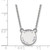 LogoArt Theta Phi Alpha Necklace - Sterling Silver Rhodium-Plated Sorority Text Small Color Enamel Pendant 18 Inch - SS014TPA-18 - View 2