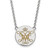 Sterling Silver Rhodium-Plated LogoArt College of William and Mary Large Enameled Disc Pendant 18 Inch Necklace