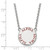 LogoArt Alpha Sigma Alpha Necklace - Sterling Silver Rhodium-Plated Sorority Text Large Color Enamel Pendant 18 Inch - SS015ASI-18 - View 2