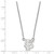 LogoArt Florida State University Necklace - Sterling Silver Rhodium-Plated F-S Small Pendant 18 Inch - View 2