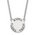 LogoArt Kappa Alpha Theta Necklace - Sterling Silver Rhodium-Plated Sorority Text Large Color Enamel Pendant 18 Inch - SS015KAT-18