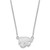 LogoArt Kansas State University Necklace - Sterling Silver Rhodium-Plated Wildcat Small Pendant 18 Inch - View 2