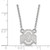 LogoArt Ohio State University Necklace - Sterling Silver Rhodium-Plated The Small Pendant 18 Inch - View 2