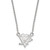 LogoArt Pittsburgh Penguins Necklace - Sterling Silver Rhodium-Plated Small Pendant 18 Inch