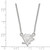 LogoArt Pittsburgh Penguins Necklace - Sterling Silver Rhodium-Plated Small Pendant 18 Inch - View 2
