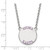 LogoArt Sigma Kappa Necklace - Sterling Silver Rhodium-Plated Sorority Text Large Color Enamel Pendant 18 Inch - SS015SKP-18 - View 2