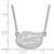 LogoArt University of Florida Necklace - Sterling Silver Rhodium-Plated Gator Small Pendant 18 Inch - View 2