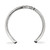 LogoArt University of Nebraska Toe Ring - Sterling Silver Rhodium-Plated Huskers, 2 mm - View 2