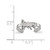 LogoArt University of Nebraska Toe Ring - Sterling Silver Rhodium-Plated Huskers, 2 mm - View 5