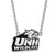 LogoArt University of New Hampshire Necklace - Sterling Silver Rhodium-Plated Large Enameled Pendant 18 Inch