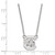 LogoArt University of South Carolina Necklace - Sterling Silver Rhodium-Plated Small Pendant 18 Inch - View 2