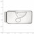 LogoArt St. Louis Blues Money Clip - Sterling Silver Rhodium-Plated - View 2