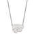 LogoArt Kansas State University Necklace - Sterling Silver Rhodium-Plated Wildcat Large Pendant 18 Inch
