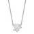 LogoArt Pittsburgh Penguins Necklace - Sterling Silver Rhodium-Plated Large Pendant 18 Inch