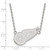 LogoArt Detroit Red Wings Necklace - Sterling Silver Rhodium-Plated Large Pendant 18 Inch - View 2
