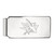LogoArt San Jose Sharks Money Clip - Sterling Silver Rhodium-Plated