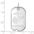LogoArt U.S. Marine Corps Pendant - Sterling Silver Rhodium-Plated Small Dog Tag - View 2
