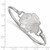 LogoArt Chicago Blackhawks Bracelet - Sterling Silver Rhodium-Plated Bangle, 8 in Long - View 2