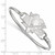 LogoArt Pittsburgh Penguins Bracelet - Sterling Silver Rhodium-Plated Bangle - View 2