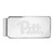 LogoArt University of Pittsburgh Money Clip - Sterling Silver Rhodium-Plated