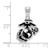 LogoArt U.S. Marine Corps Pendant - Sterling Silver Rhodium-Plated Medium Epoxied - View 2