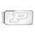 LogoArt Purdue University Money Clip - Sterling Silver Rhodium-Plated Letter P