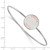 LogoArt Delta Zeta Bracelet - Sterling Silver Rhodium-Plated Enameled Slip-on Bangle - SS021DZ-7 - View 3