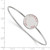 LogoArt Gamma Phi Beta Bracelet - Sterling Silver Rhodium-Plated Enameled Slip-on Bangle - SS021GPB-7 - View 3