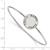 LogoArt Kappa Alpha Theta Bracelet - Sterling S. Rhodium-Plated Enameled Slip-on Bangle - SS021KAT-7 - View 3