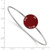 LogoArt Pi Beta Phi Bracelet - Sterling Silver Rhodium-Plated Enameled Slip-on Bangle - SS021PBP-7 - View 3