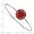 LogoArt Alpha Sigma Alpha Bracelet - Sterling S. Rhodium-Plated Enameled Slip-on Bangle - SS022ASI-7 - View 3