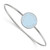 LogoArt Delta Delta Delta Bracelet - Sterling S. Rhodium-Plated Enameled Slip-on Bangle - SS022DDD-7