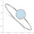 LogoArt Delta Delta Delta Bracelet - Sterling S. Rhodium-Plated Enameled Slip-on Bangle - SS022DDD-7 - View 2