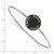 LogoArt Kappa Alpha Theta Bracelet - Sterling S. Rhodium-Plated Enameled Slip-on Bangle - SS022KAT-7 - View 2