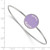 LogoArt Sigma Kappa Bracelet - Sterling Silver Rhodium-Plated Enameled Slip-on Bangle - SS022SKP-7 - View 2