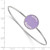 LogoArt Sigma Kappa Bracelet - Sterling Silver Rhodium-Plated Enameled Slip-on Bangle - SS022SKP-7 - View 3