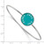 LogoArt Zeta Tau Alpha Bracelet - Sterling Silver Rhodium-Plated Enameled Slip-on Bangle - SS022ZTA-7 - View 3