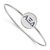 LogoArt Alpha Xi Delta Bracelet - Sterling Silver Rhodium-Plated Enameled Slip-on Bangle - SS023AXD-7