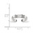 LogoArt Louisiana State University Toe Ring - Sterling Silver Rhodium-Plated L-S-U, 3 mm - View 5