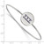 LogoArt Sigma Sigma Sigma Bracelet - Sterling S. Rhodium-Plated Enameled Slip-on Bangle - SS023SSS-7 - View 2