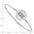 LogoArt Sigma Sigma Sigma Bracelet - Sterling S. Rhodium-Plated Enameled Slip-on Bangle - SS023SSS-7 - View 3