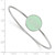 LogoArt Alpha Epsilon Phi Bracelet - Sterling S. Rhodium-Plated Enameled Slip-on Bangle - SS024AEP-7 - View 2