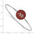 LogoArt Alpha Phi Bracelet - Sterling Silver Rhodium-Plated Enameled Slip-on Bangle - SS024APH-7 - View 3
